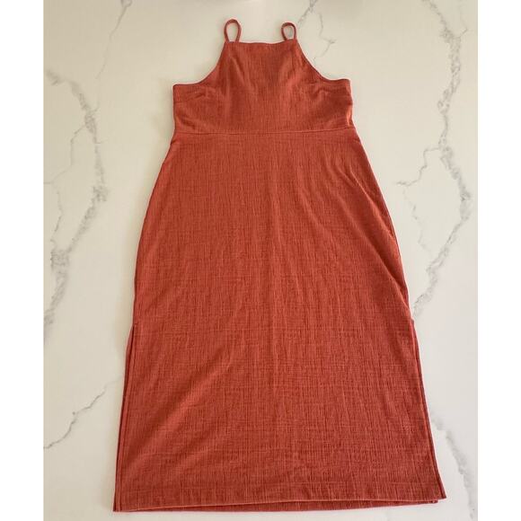 Madewell Burnt Orange Cotton Dress Jumper Size Large - Picture 2 of 15